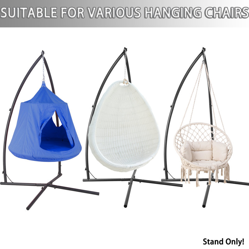 Arlmont & Co. Flushing Steel Hammock Chair Stand & Reviews Wayfair